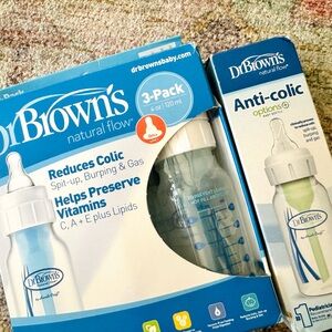 4 pack- Dr Browns Baby Bottles- 0mo+
